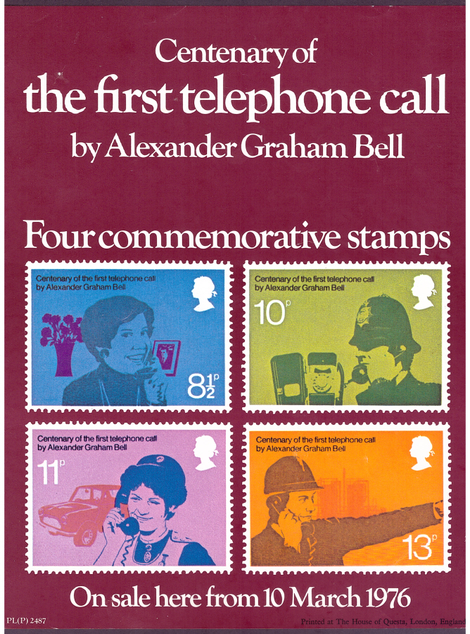 (image for) 1976 Telephone Post Office A4 poster. PL(P) 2487.